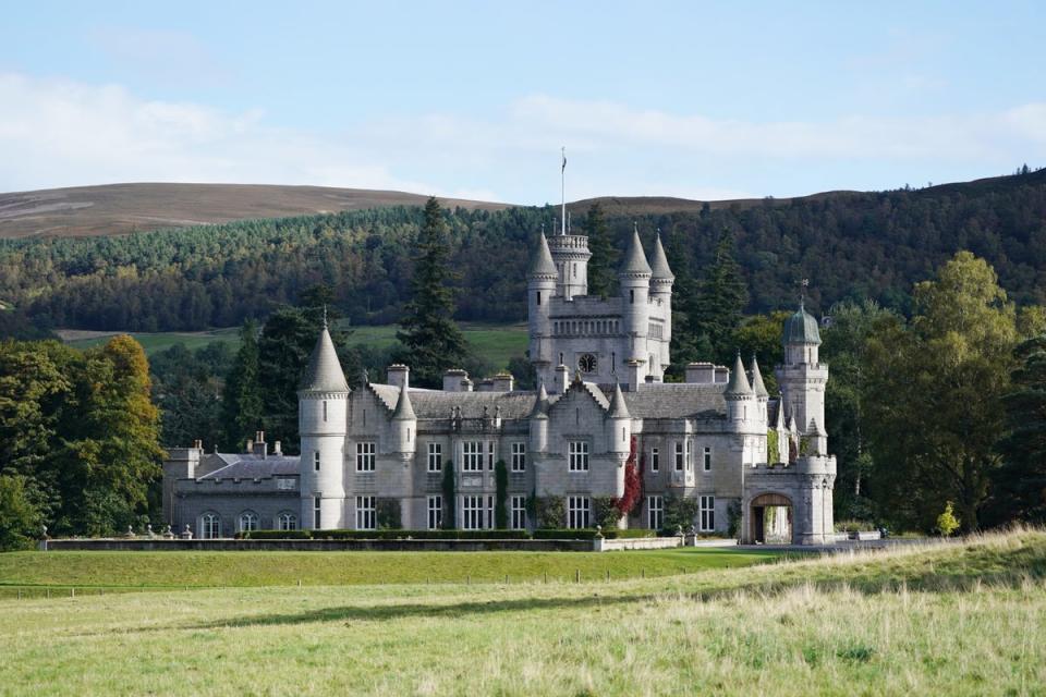 The Queen’s coffin will be moved from Balmoral castle to Edinburgh (PA)