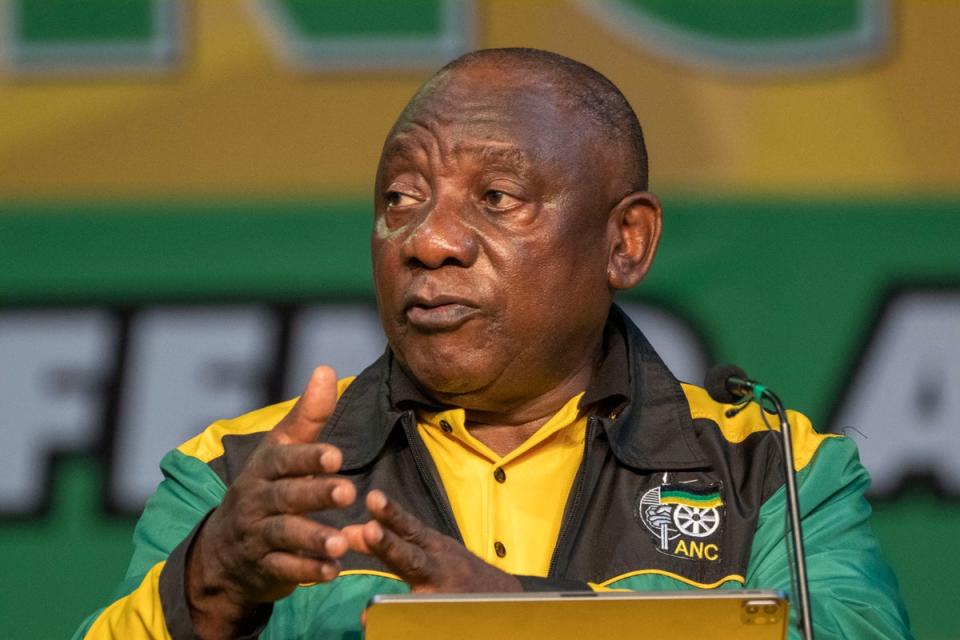 President Cyril Ramaphosa’s government has said business will run as normal on Monday (The Associated Press)