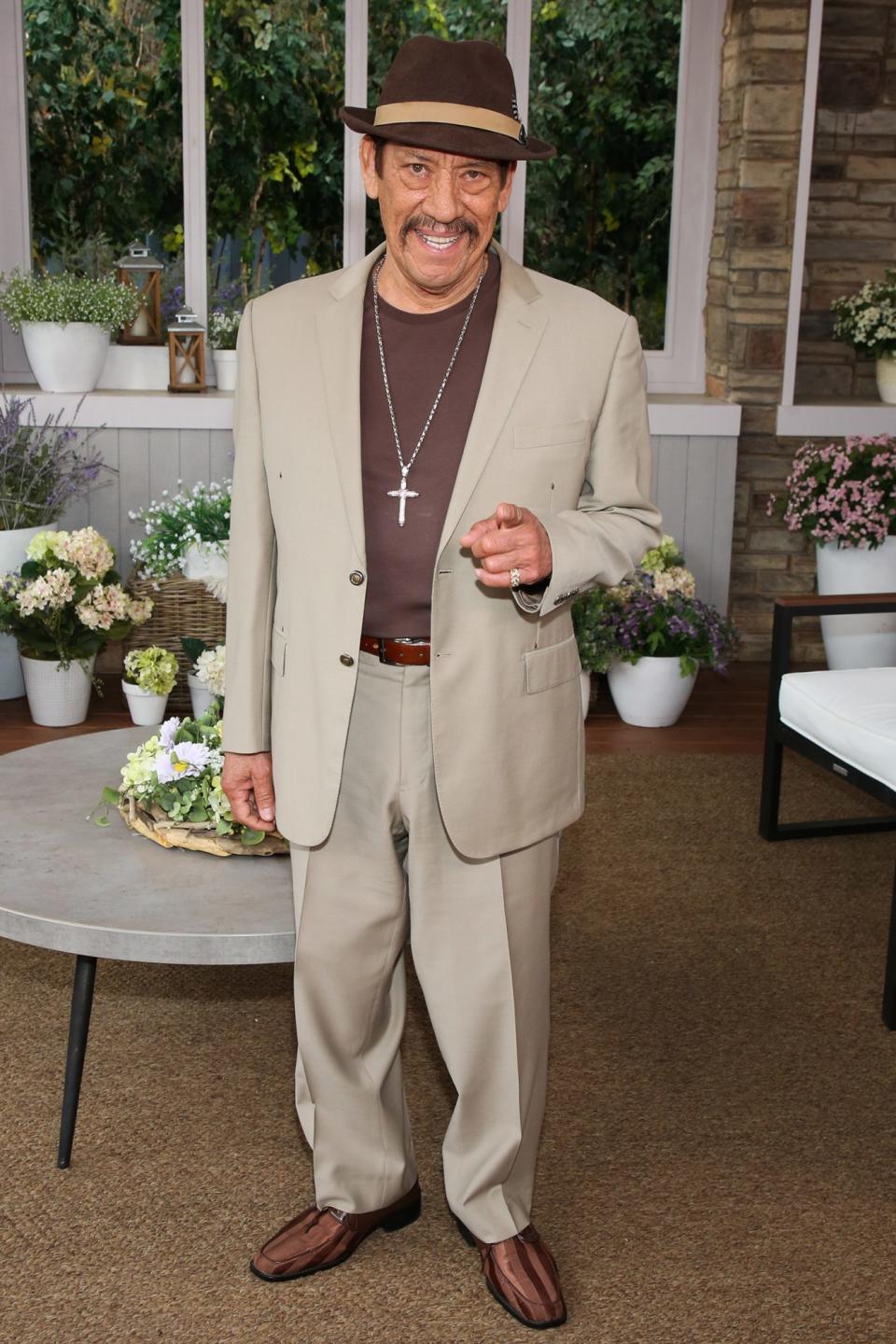 <p>Danny Trejo visits Hallmark Channel's<em> Home & Family</em> at Universal Studios Hollywood on Thursday. </p>