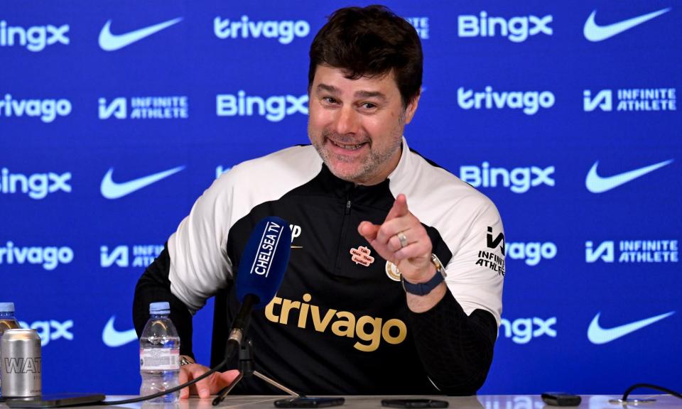 <span>Mauricio Pochettino, the Timmy Mallett de nos jours.</span><span>Photograph: Darren Walsh/Chelsea FC/Getty Images</span>