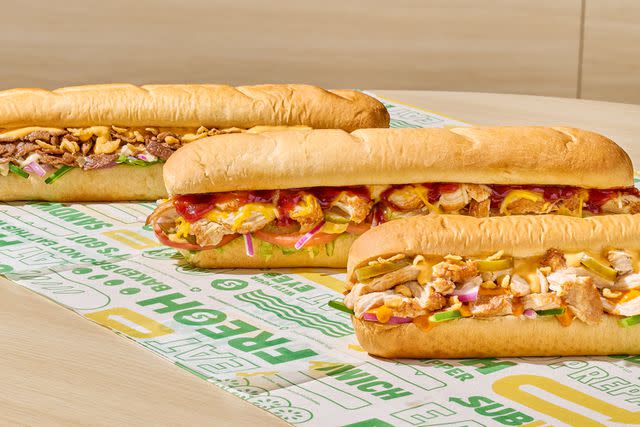 <p>Subway</p> Subway launched three new sandwiches made with the new and returning sauces