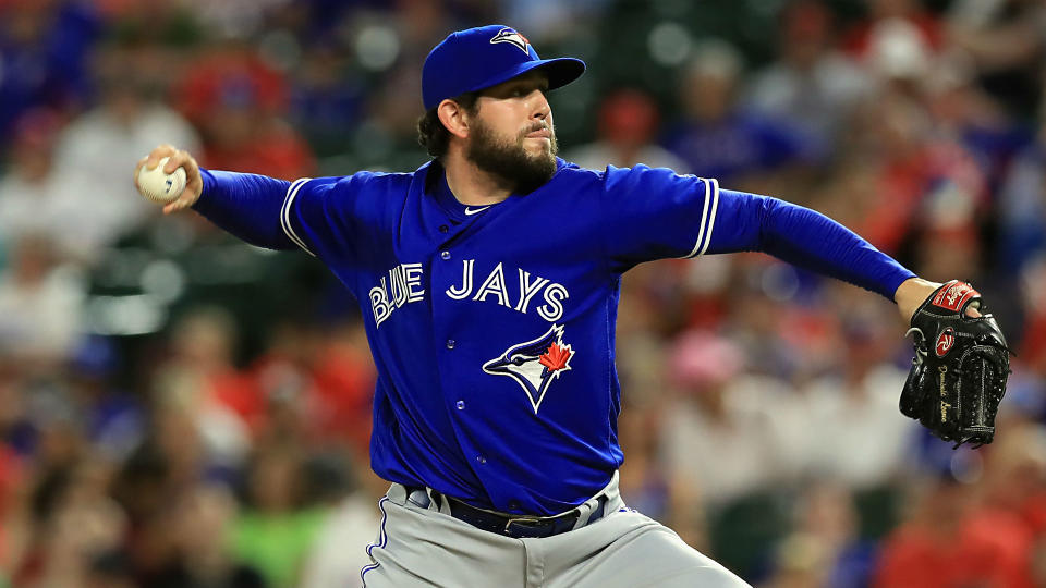 Reliever Dominic Leone has been a steady and underrated presence in the Blue Jays bullpen this year. (CP)