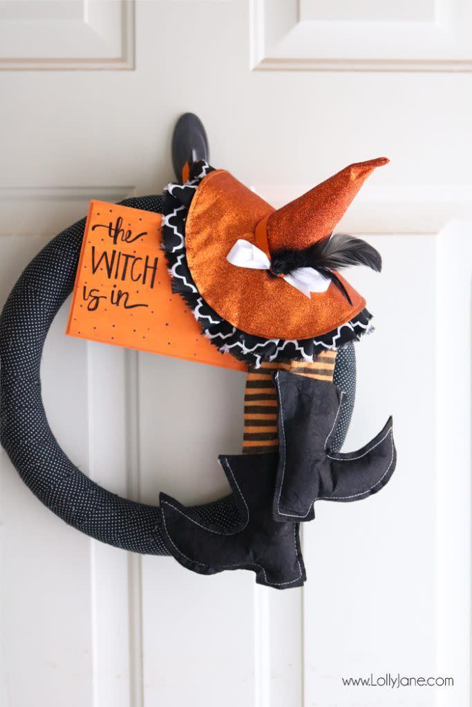 diy halloween wreath