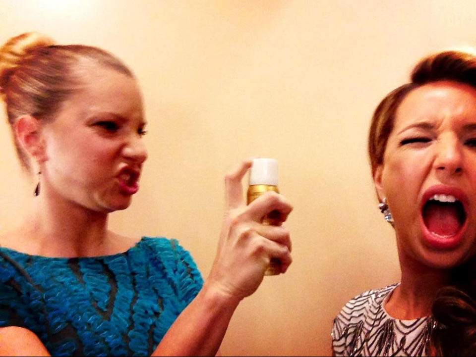 Heather Morris and Vanessa Lengies