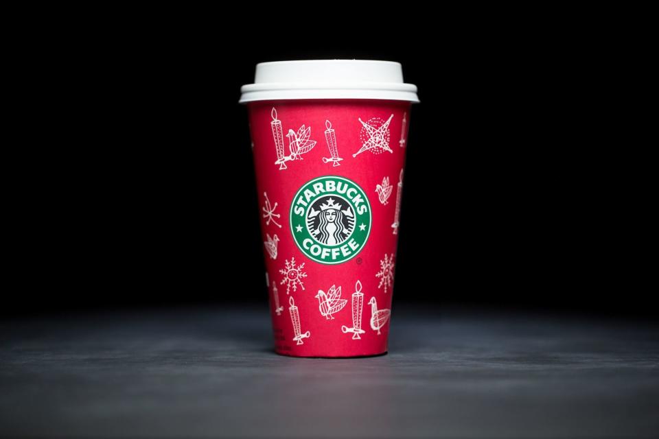 Starbucks holiday cups 2002