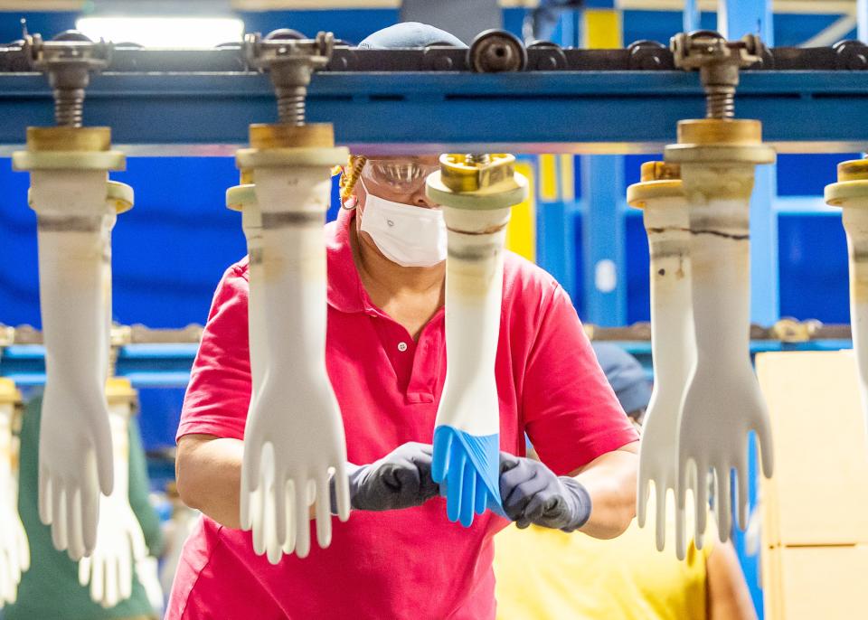 SafeSource Direct, a joint venture between the Ochsner Health System and Trax Development to produce PPE, has two plants in Acadiana. One, located in Lafayette Parish, produces nitrile rubber gloves, and the other, located in St. Martin Parish, will make a variety of other equipment, including masks and gowns.