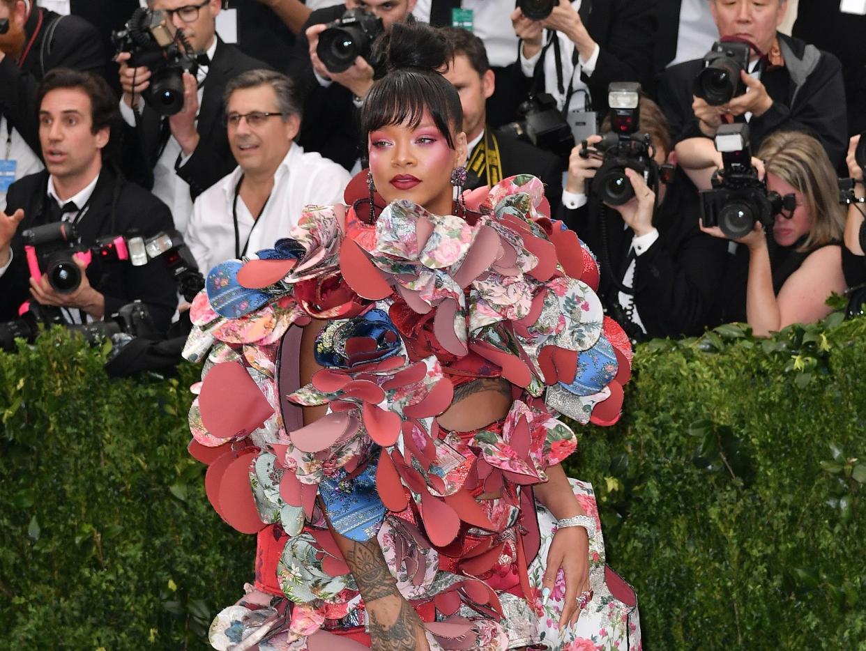 Rihanna at the Met Gala in 2017.