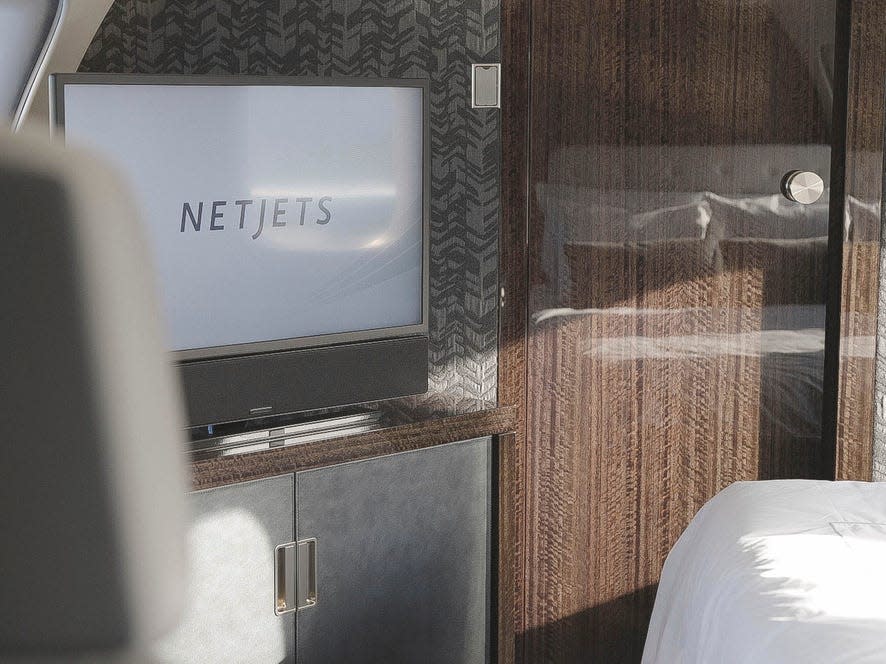 Inside NetJets' Global 7500.