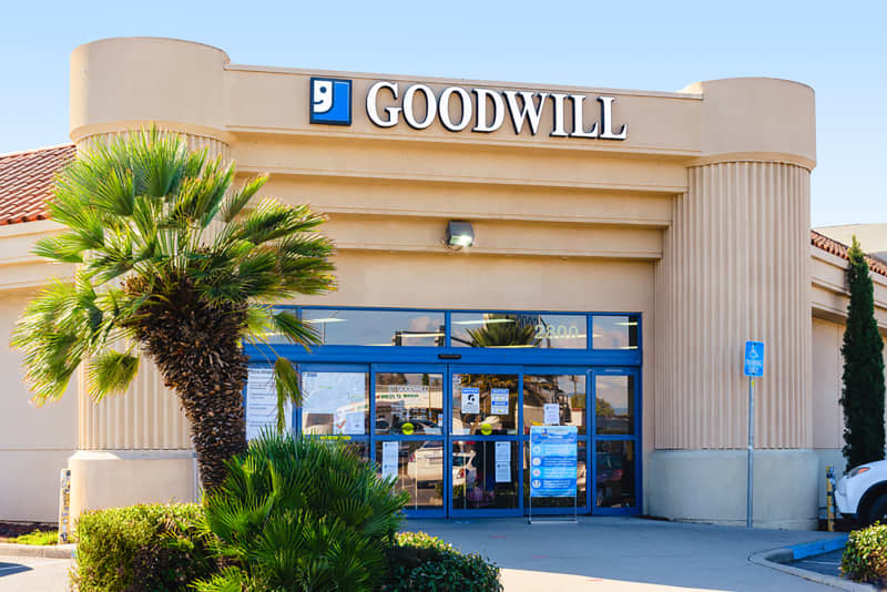Goodwill store and donation center in San Jose, California.