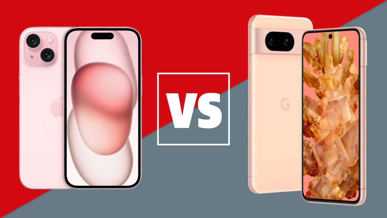  Apple iPhone 15 vs Google Pixel 8. 