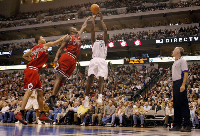 Houston Rockets' Steve Francis, left, drives to the basket against Los  Angeles Lakers' Shaquille O'Neal during the second quarter of their  first-round of Western Conference NBA playoffs Saturday, Apr. 17, 2004, at