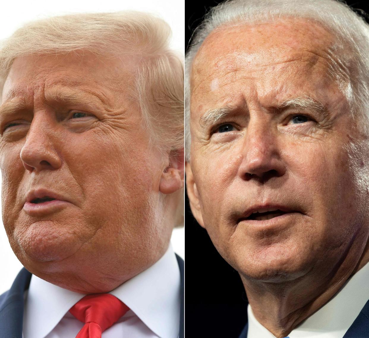 Democratic presidential candidate Joe Biden and President Donald Trump will face each other in the first presidential debate on 29 September. (AFP via Getty Images)