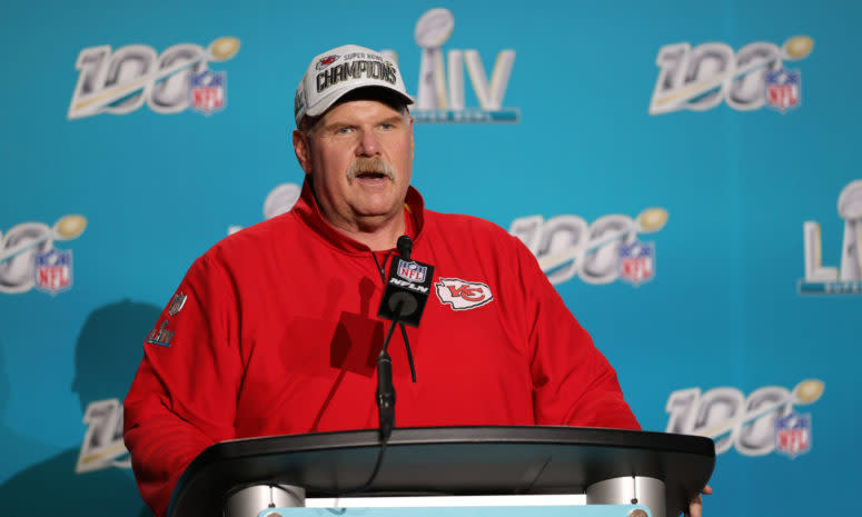 Kansas City Chiefs Super Bowl-winning coach Andy Reid.