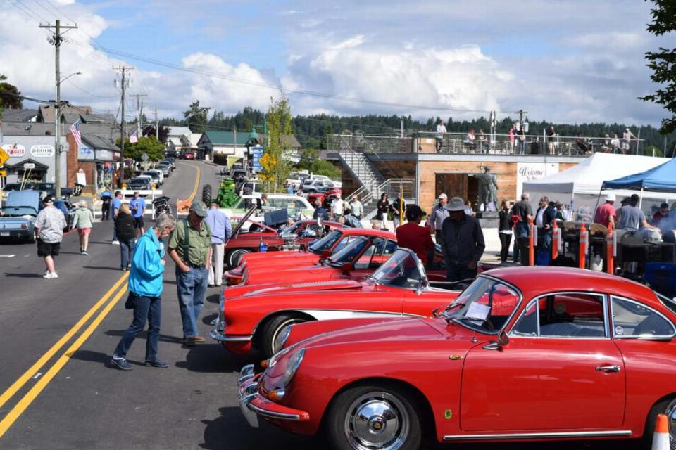 A downtown car show, shown here in 2017, is a popular part of the Gig Harbor Maritime Festival Gig Harbor Chamber of Commerce/Courtesy