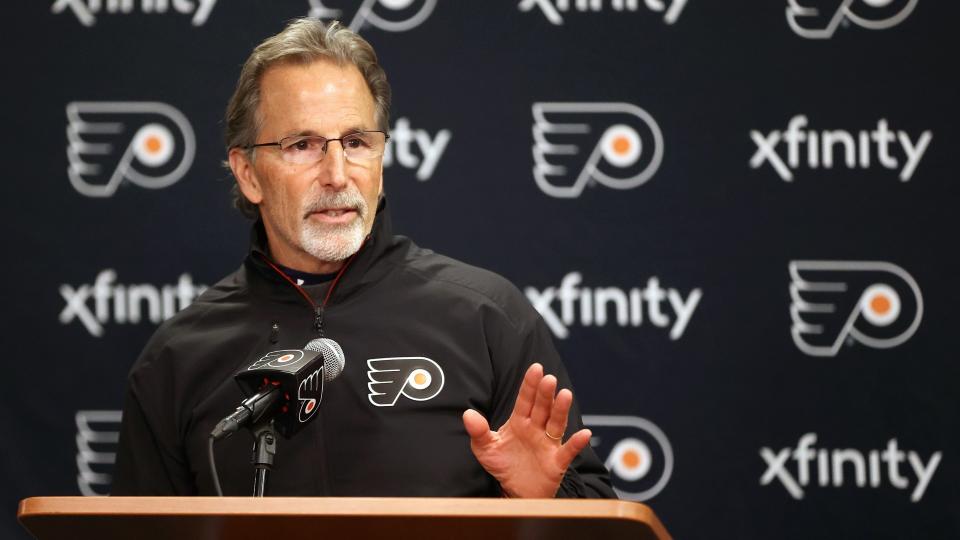 John Tortorella had no time for silly questions after the Toronto Maple Leafs snapped the Philadelphia Flyers' four-game winning streak on Sunday. (Getty Images)