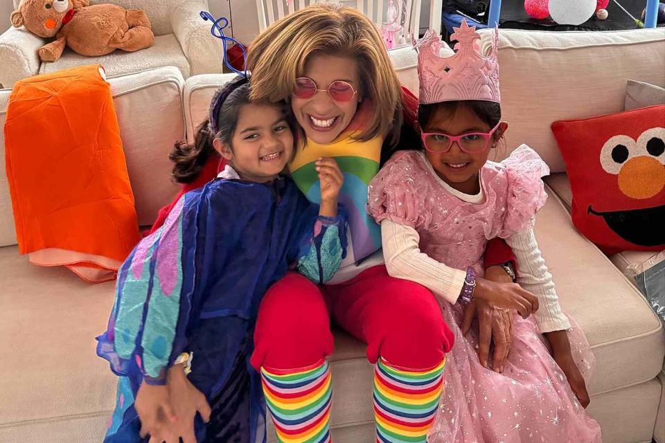 <p>Hoda Kotb/Instagram</p> Hoda Kotb shares Halloween photos with daughters Hope and Haley