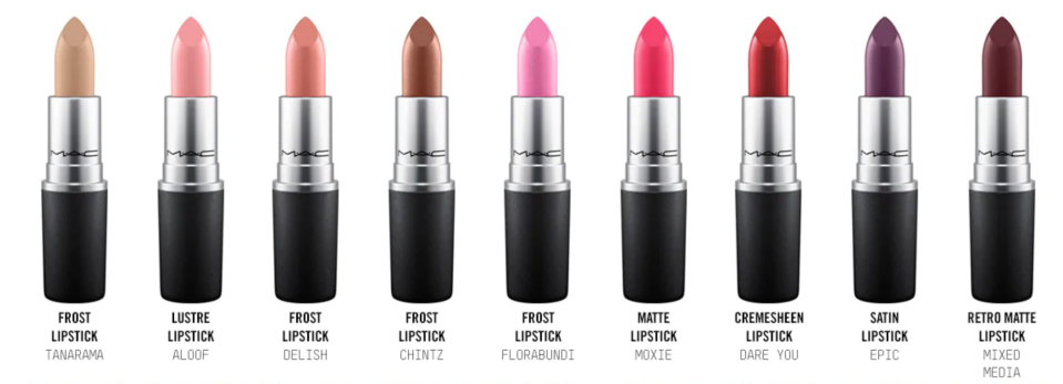 The shades available to nab for free on National Lipstick Day