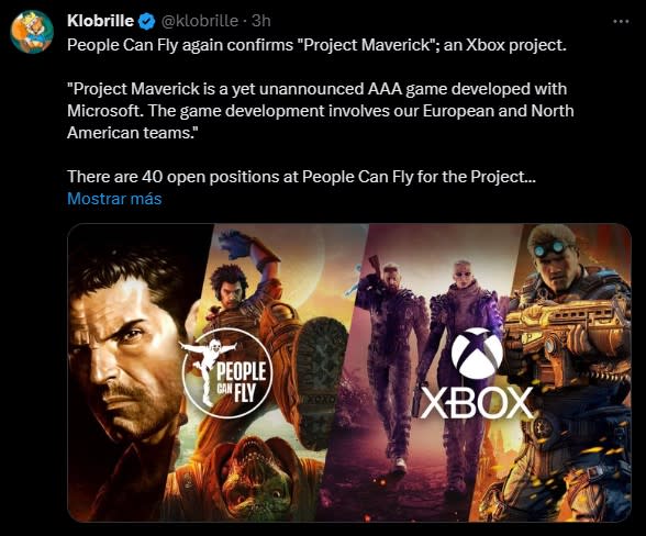 Project Maverick, el nuevo título de People Can Fly y Xbox