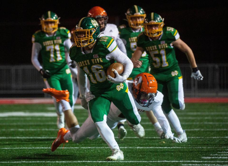 Newark Catholic running back Mason Hackett was first-team all-state in Division VII.