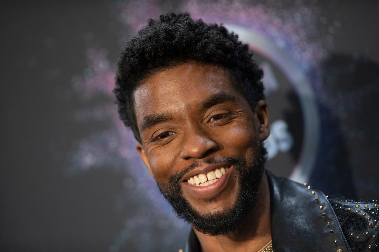 "Black Panther" star Chadwick Boseman, who died on Aug. 28, was honored on social media. (Photo: VALERIE MACON/AFP via Getty Images)