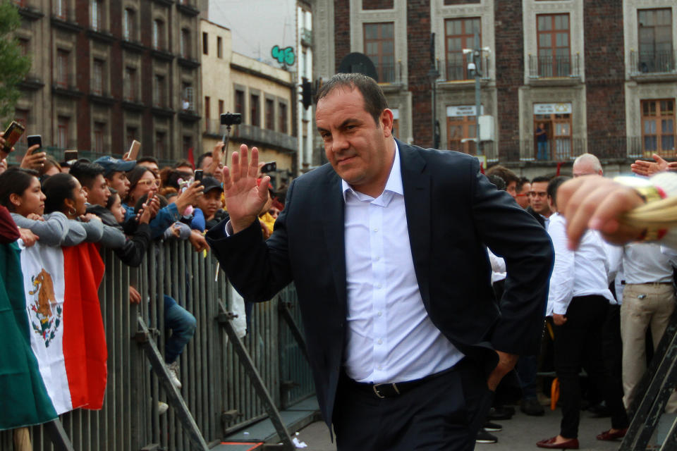 Cuauhtémoc Blanco, gobernador de Morelos. NOTIMEX/FOTO/FRANCISCO ESTRADA/