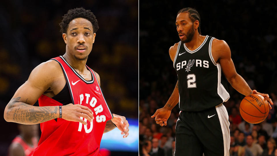 DeRozan and Leonard are set for a high-profile swap. Pic: Getty