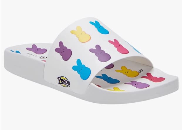 <p>It wouldn't be Easter without Peeps! These festive and colorful shoes would make an exciting Easter morning surprise!</p><p><em><a href="https://go.skimresources.com?id=113896X1572730&xs=1&url=https%3A%2F%2Fwww.zappos.com%2Fp%2Fkaty-perry-the-peeps-bunny-slide-white-multi%2Fproduct%2F9896210%2Fcolor%2F2927&sref=parade.com%2Fshopping%2Feaster-gifts-for-teens" rel="noopener" target="_blank" data-ylk="slk:Katy Perry The Peeps Bunny Slides, $59 at Zappos;elm:context_link;itc:0;sec:content-canvas" class="link ">Katy Perry The Peeps Bunny Slides, $59 at Zappos</a></em></p><p>Zappos</p>