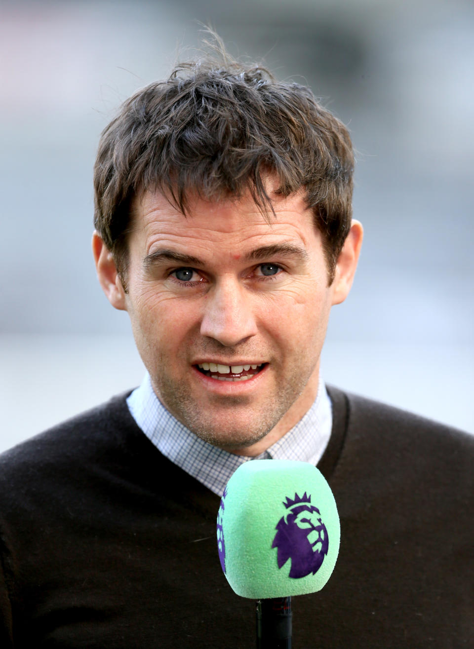 Football pundit Kevin Kilbane prior to the Premier League match at St James' Park, Newcastle.