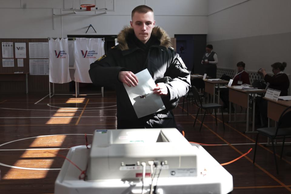 <strong>俄羅斯今天起進行一連3天的總統大選投票。（圖／美聯社）</strong>