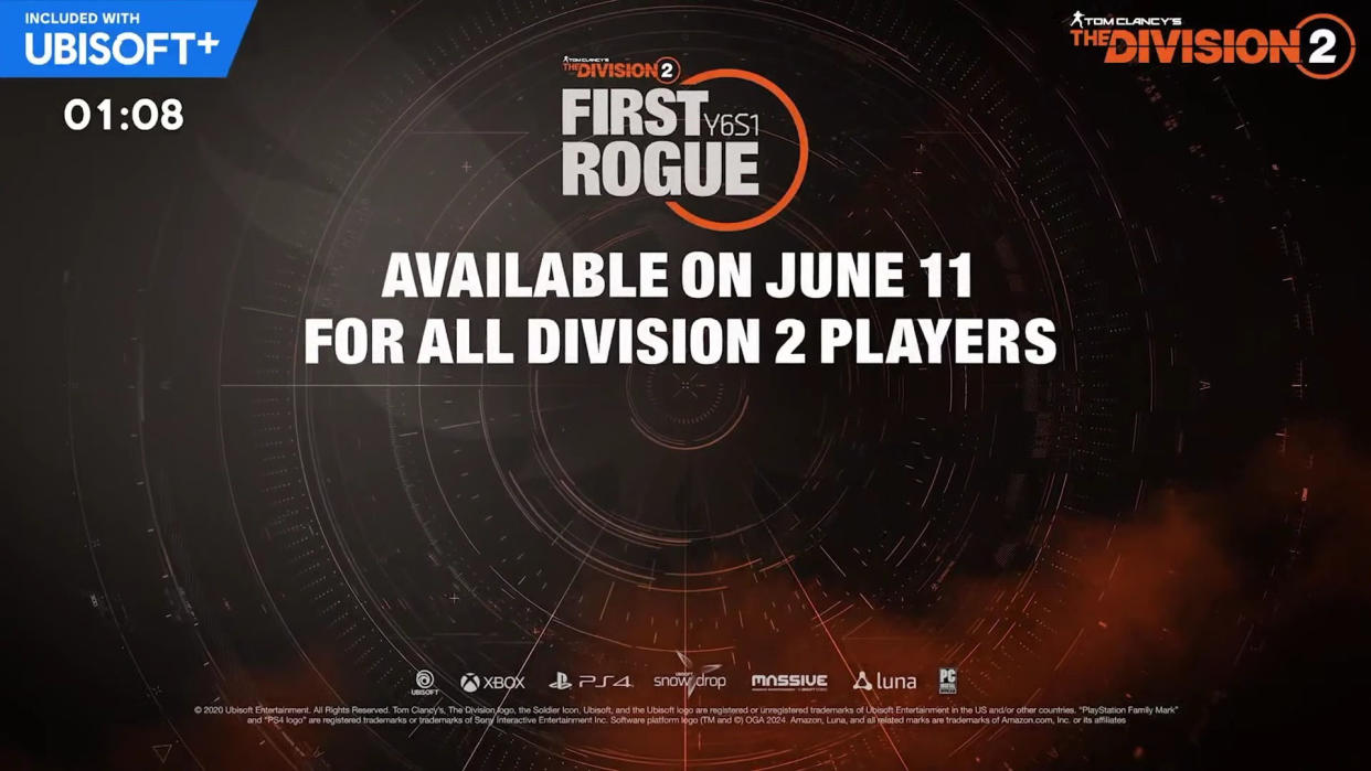  The Division 2 First Rogue. 