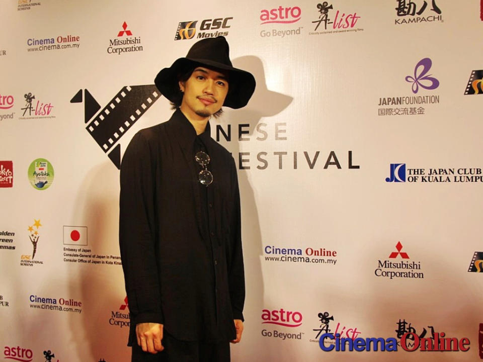 The actor-turned-director was at the 14th Japanese Film Festival at Pavilion KL yesterday