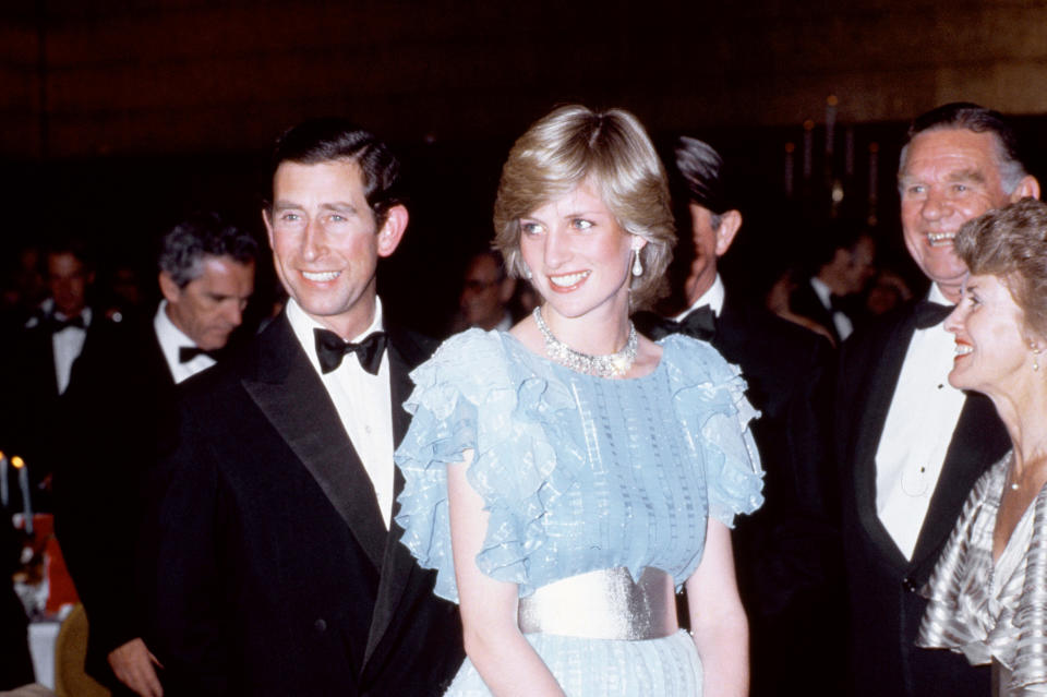 Charles and Diana in Australia, in 1983 (Rex)