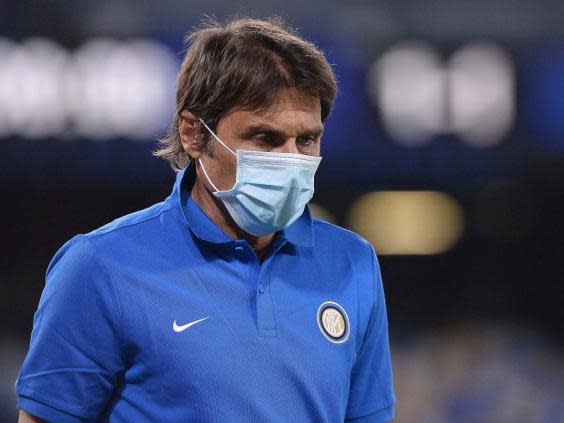 Inter Milan coach Antonio Conte was disappointed with his side’s failure to take their chances (AP)