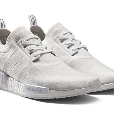 The Adidas NMD_R1 triple white monochrome pack released on 17 march 2016