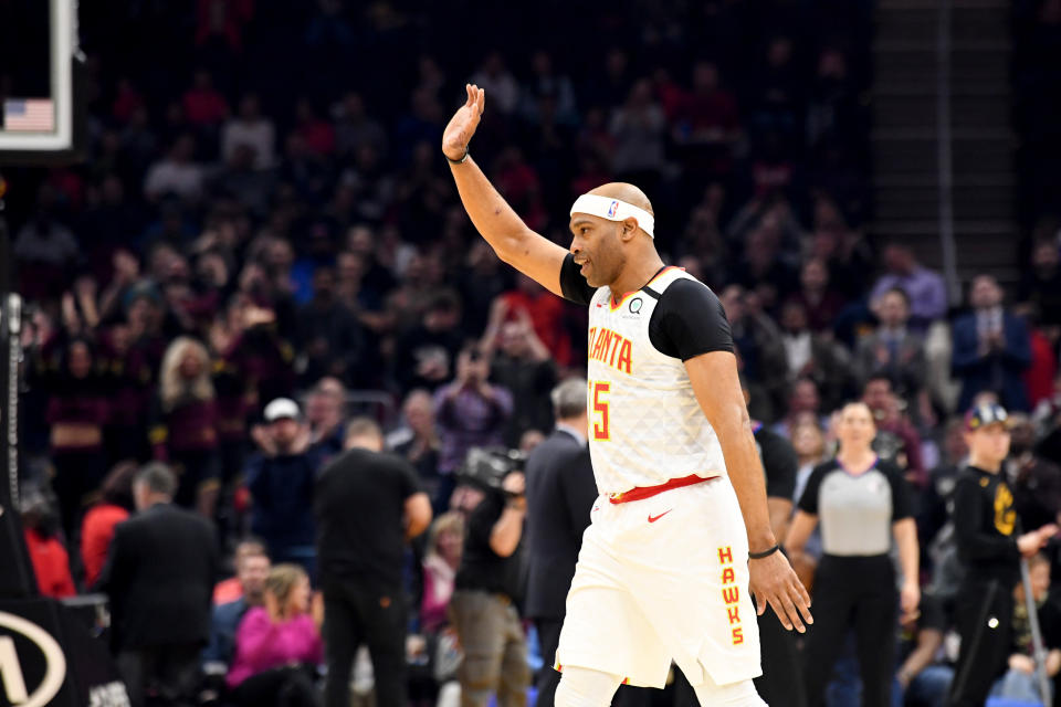 Vince Carter is retiring after 22 years, 8 teams, and 25,728 points scored. (Photo by Jason Miller/Getty Images)