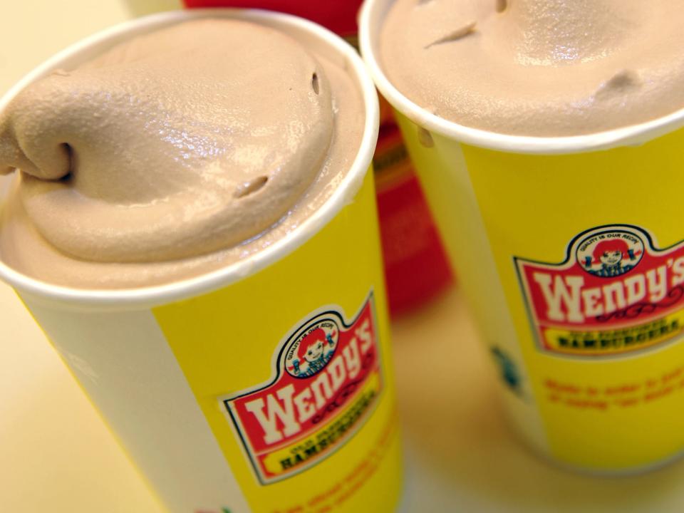 Wendy's chocolate Frostys