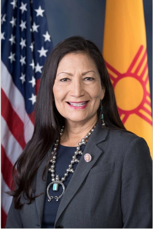 Rep. Debra Haaland, D-N.M., chair of the Subcommittee on National Parks, Forests and Public Lands, questioned National Park Service acting director David Vela on the surge of NPS law enforcement to assist the Border Patrol.