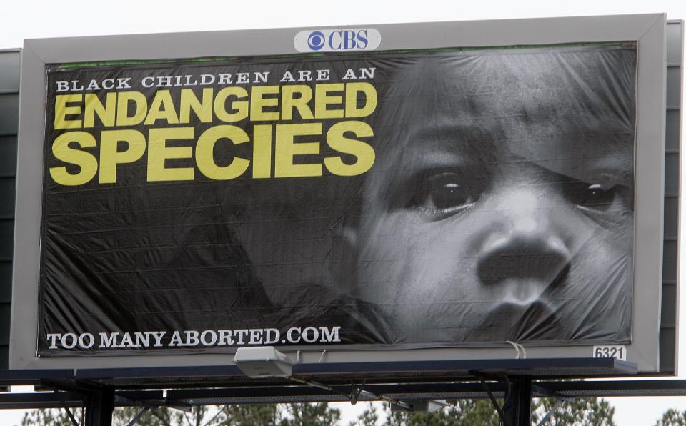 An anti-abortion billboard in Atlanta in 2010. (Photo: ASSOCIATED PRESS)