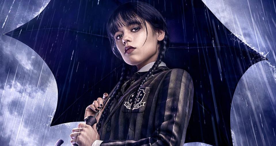 Jenna Ortega stars as Wednesday Addams in the Netflix series “Wednesday.”