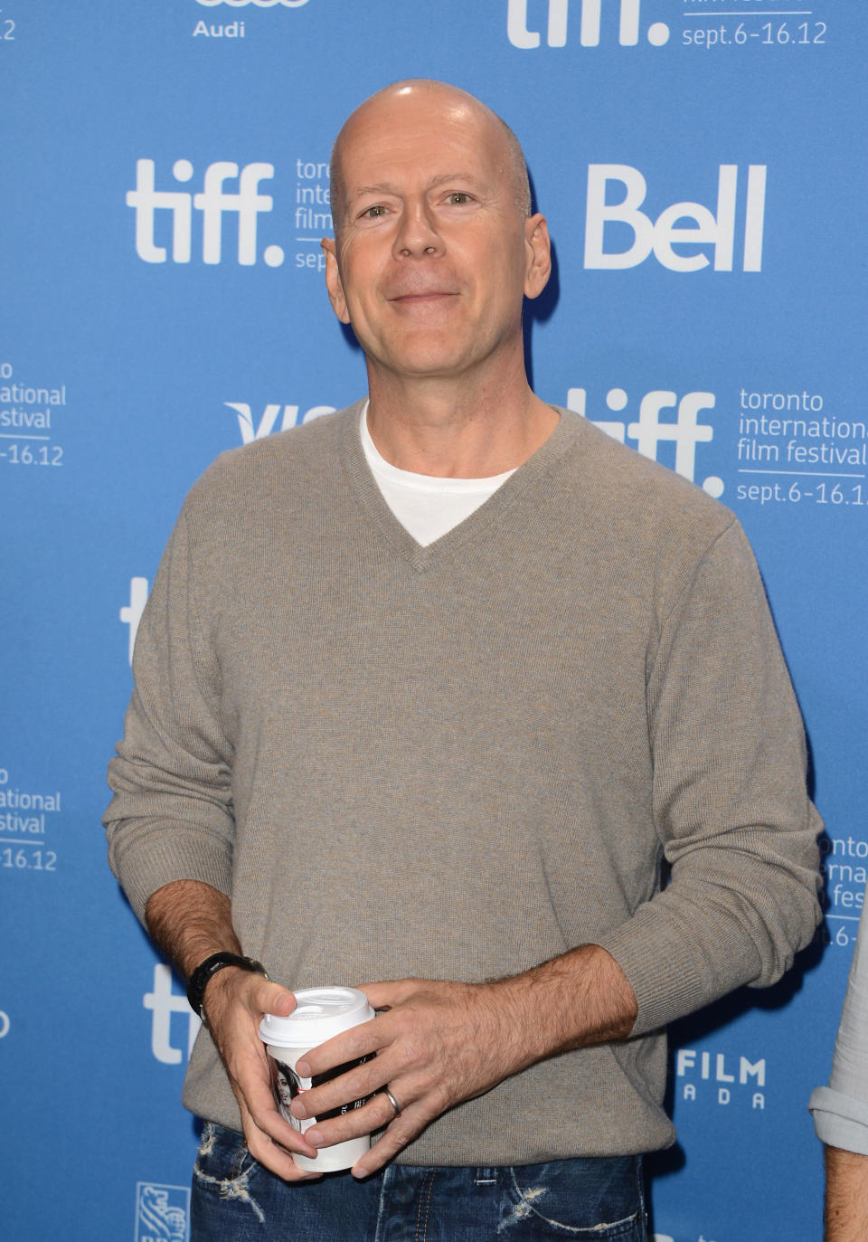 TORONTO, ON - SEPTEMBER 06: Actor Bruce Willis poses at the "Looper" photo call during the 2012 Toronto International Film Festival at TIFF Bell Lightbox on September 6, 2012 in Toronto, Canada. (Photo by Jason Merritt/Getty Images)