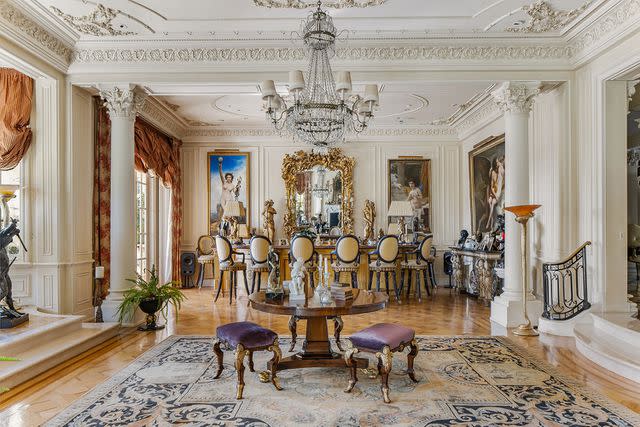 <p>courtesy compass</p> Rod Stewart's Beverly Park home interior