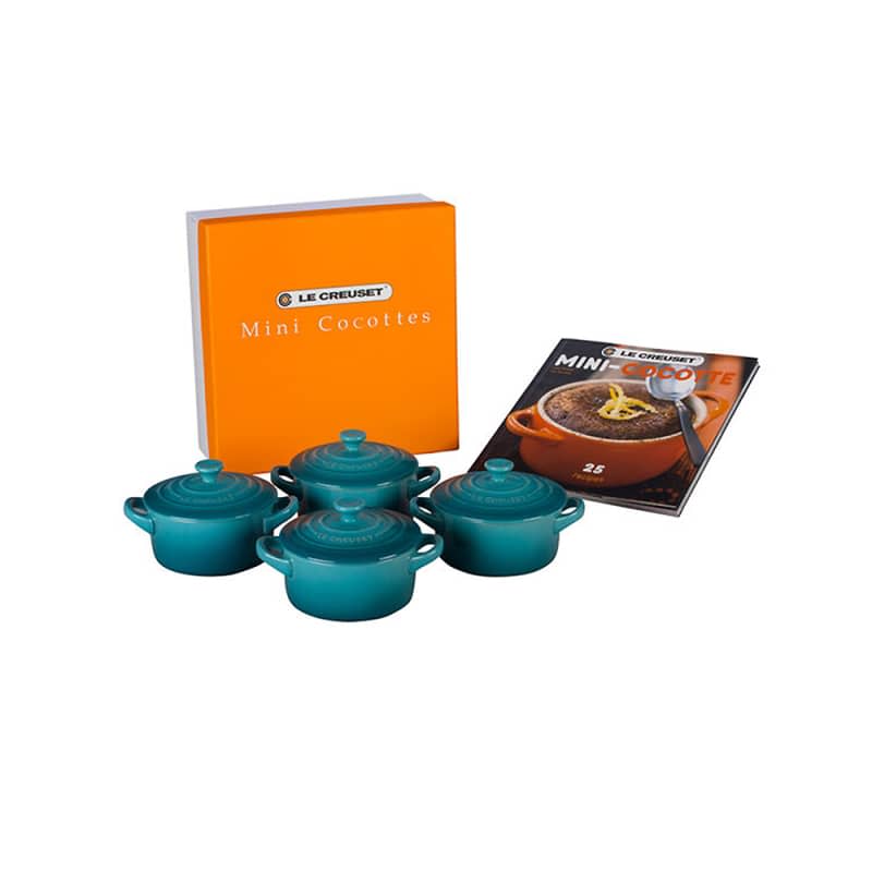 Mini Cocottes Set with Cookbook