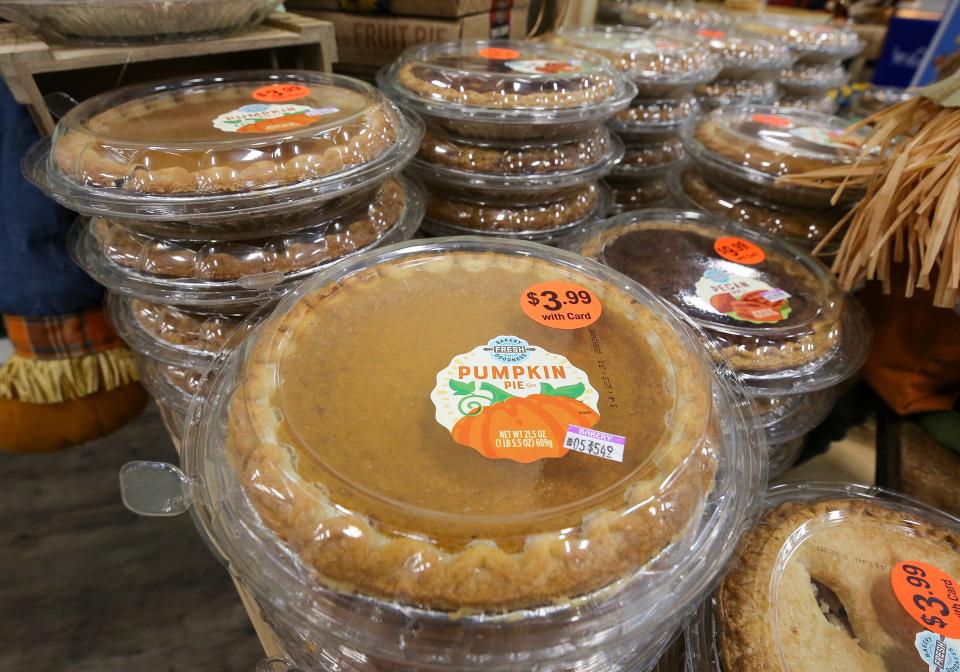 Pumpkin pies at Kroger in Buckner. November 1, 2023