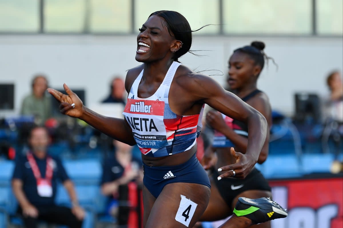 Daryll Neita believes she can challenge on the world stage after beating Dina Asher-Smith in Manchester  (Getty Images)