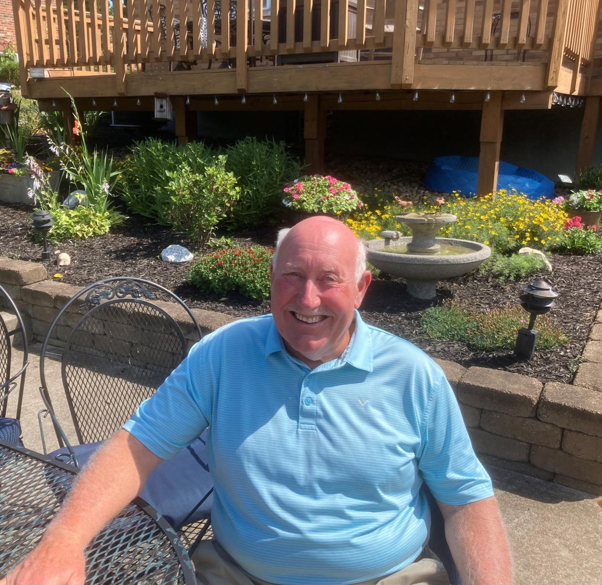 Bob Hahnel, 69, of Erlanger, Kentucky. The retired project manager for Jones Lang LaSalle hired America's Home Place to build a house on his farm in Corinth, Kentucky after driving past the company's model homes built next to Interstate-75 as a marketing ploy.