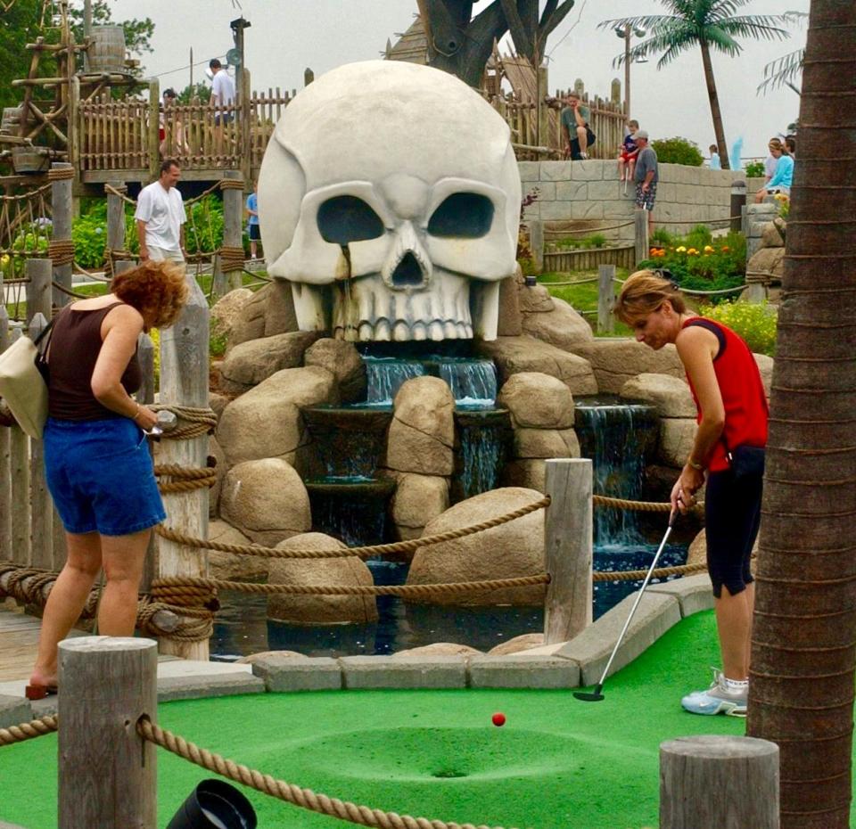 The tenth hole at Skull Island Adventure Golf & Sports World in South Yarmouth, in 2003.