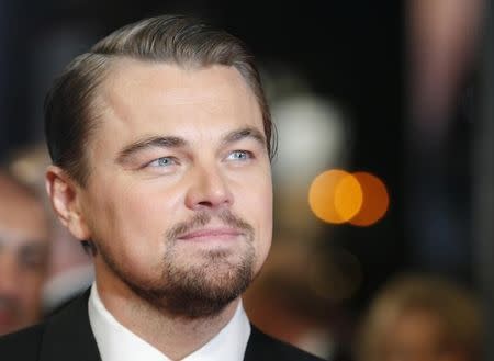 Leonardo DiCaprio arrives at the British Academy of Film and Arts (BAFTA) awards ceremony at the Royal Opera House in London February 16, 2014. REUTERS/Suzanne Plunkett