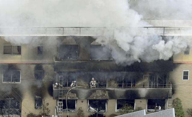 Most victims of Kyoto Animation fire found on stairs to rooftop