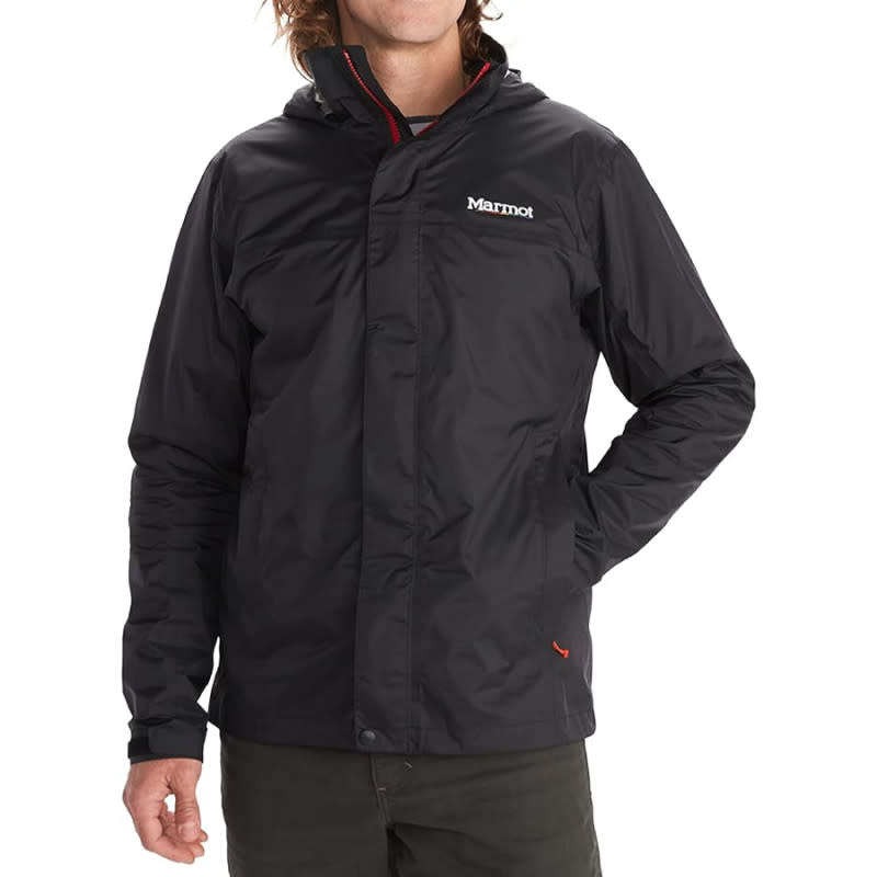 <p>Courtesy of Amazon</p><p>The PreCip Jacket from Marmot has been a staple of the brand for two decades, and this updated version continues that tradition with a few welcome tweaks. The 100% recycled nylon ripstop is both impermeable and breathable because a rain jacket that makes you sweat isn’t one that’s keeping you dry. It’s packable, so you can keep it in your bag ready for surprise thunderstorms, and hard to top at its sale price of just $85.</p><p>[$85 (was $100); <a href="https://clicks.trx-hub.com/xid/arena_0b263_mensjournal?q=https%3A%2F%2Fwww.amazon.com%2Fdp%2FB0BHXGZDSB%3FlinkCode%3Dll1%26tag%3Dmj-yahoo-0001-20%26linkId%3Deb0784b90f01c90424f6c10518fa91c5%26language%3Den_US%26ref_%3Das_li_ss_tl&event_type=click&p=https%3A%2F%2Fwww.mensjournal.com%2Fstyle%2Famazon-october-prime-day-2023-best-mens-jacket-deals%3Fpartner%3Dyahoo&author=Cameron%20LeBlanc&item_id=ci02cb70cc000027e5&page_type=Article%20Page&partner=yahoo&section=rain%20jackets&site_id=cs02b334a3f0002583" rel="nofollow noopener" target="_blank" data-ylk="slk:amazon.com;elm:context_link;itc:0;sec:content-canvas" class="link ">amazon.com</a>]</p>