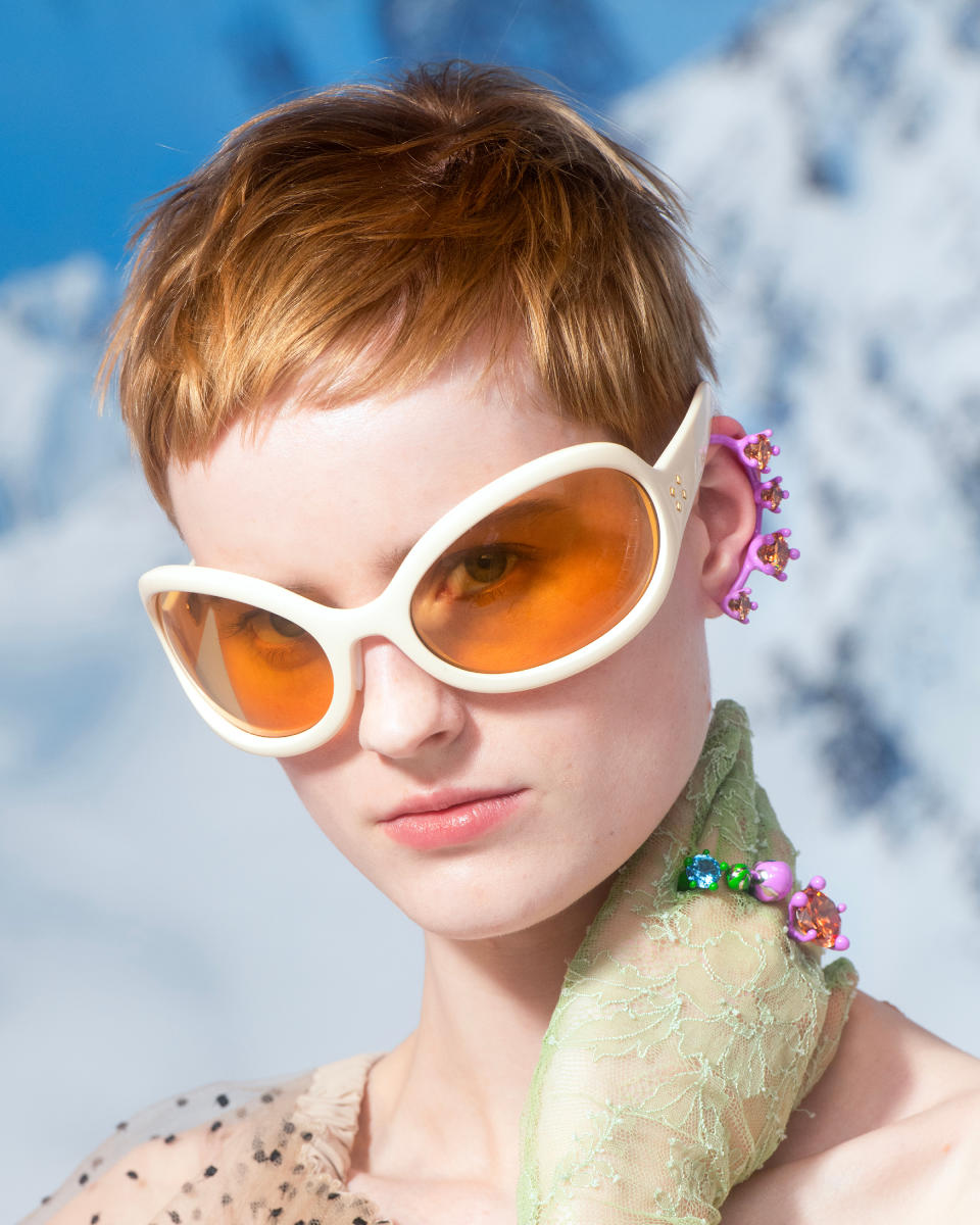 Gucci's new Altitude collection includes eyewear from Lindsey Vonn-backed Swedish brand Yniq. - Credit: Courtesy of Gucci